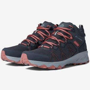 🥾Columbia Peakfreak™ II Mid Outdry™ Women’s Boots-9-Dark Grey/ Coral-NWT
